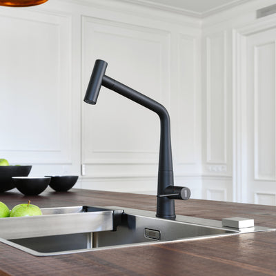 Load image into Gallery viewer, Franke Kitchen Tap Icon L-Shape Pull Out Spray