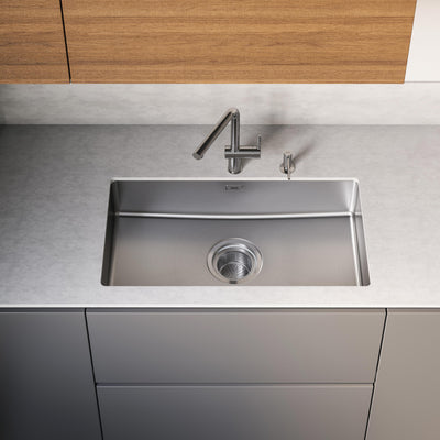 Load image into Gallery viewer, Franke Kitchen Sink Maris Quiet Stainless Steel Single Bowl MQX 110-82