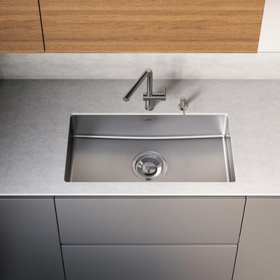 Load image into Gallery viewer, Franke Kitchen Sink Maris Quiet Stainless Steel Single Bowl MQX 110-82