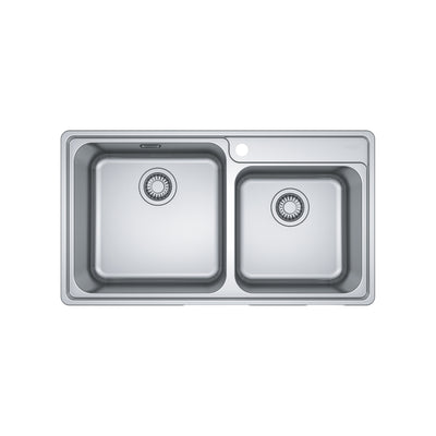 Load image into Gallery viewer, Franke Kitchen Sink Bell Stainless Steel Double Bowl - BCX 620-42-35