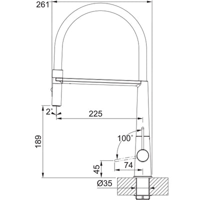 Load image into Gallery viewer, Franke Kitchen Tap Icon Semi Pro Spray