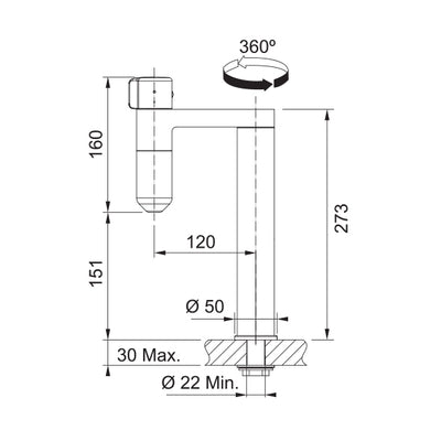 Load image into Gallery viewer, Franke Water Filter Kitchen Tap Vital Standalone