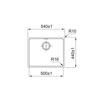 Load image into Gallery viewer, Franke Felix Kitchen Sink Stainless Steel Single Bowl FEX 110-50