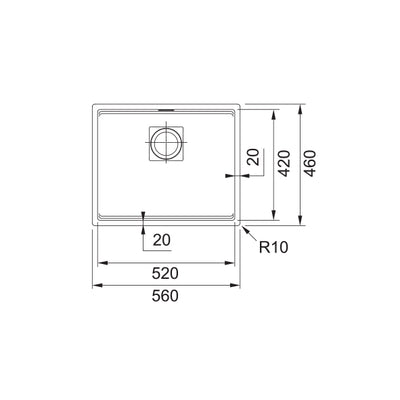 Load image into Gallery viewer, Franke Kitchen Sink Kubus 2 Granite Single Bowl KNG 110-52