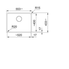 Load image into Gallery viewer, Franke Maris Kitchen Sink Granite Single Bowl MRG 110-52
