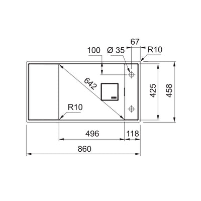 Load image into Gallery viewer, Franke Kitchen Sink Fresno Granite Single Bowl FSG 211-86