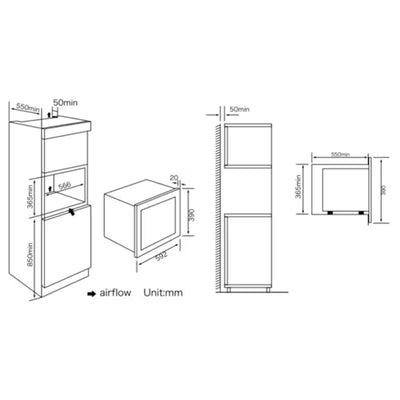 Load image into Gallery viewer, Franke Microwave-Oven Onyx Built-in FMW25BX