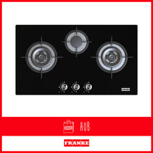 Load image into Gallery viewer, Franke Gas Hob Onyx Triple Burner Glass Black LPG FHG8316
