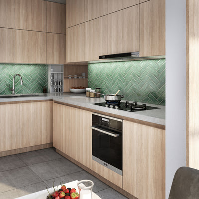 Load image into Gallery viewer, Franke Hood Onyx Built-in Pull Out Black Glass FPG605

