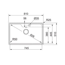 Load image into Gallery viewer, Franke Bell Kitchen Sink Stainless Steel Single Bowl BCX 610-81
