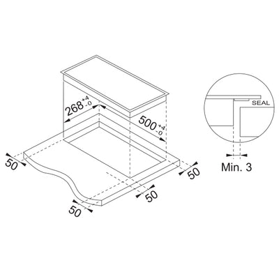 Load image into Gallery viewer, Franke Induction Hob 2-Zone Tempered Glass Black - FIH3210
