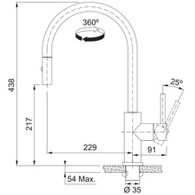 Load image into Gallery viewer, Franke Eos Neo Kitchen Tap U-Shape Pull Out Spray - CT193S
