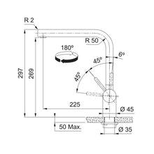 Load image into Gallery viewer, Franke Atlas Neo Kitchen Tap L-Shape Swivel Spout - CT1012S
