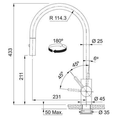 Load image into Gallery viewer, Franke Kitchen Tap Eos Neo U-Shape Pull Out Spray - CT1910S
