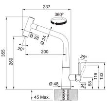 Load image into Gallery viewer, Franke Icon Kitchen Tap L-Shape Pull Out Spray
