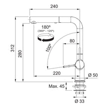 Load image into Gallery viewer, Franke Active Twist Kitchen Tap L-Shape Pull Out
