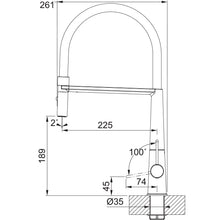 Load image into Gallery viewer, Franke Icon Kitchen Tap Semi Pro Spray
