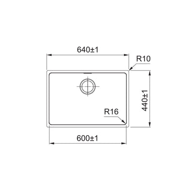 Load image into Gallery viewer, Franke Kitchen Sink Felix Stainless Steel Single Bowl FEX 110-60
