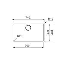 Load image into Gallery viewer, Franke Mythos Kitchen Sink Stainless Steel Single Bowl MYX 110-70
