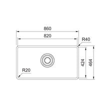 Load image into Gallery viewer, Franke Maris Quiet Kitchen Sink Stainless Steel Single Bowl MQX 110-82
