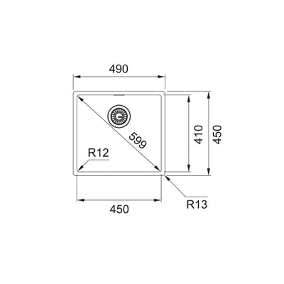 Load image into Gallery viewer, Franke Kitchen Sink Box Stainless Steel Single Bowl BXX 210-45
