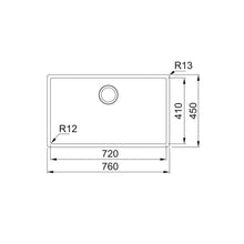 Load image into Gallery viewer, Franke Box Kitchen Sink Stainless Steel Single Bowl Box 210-72
