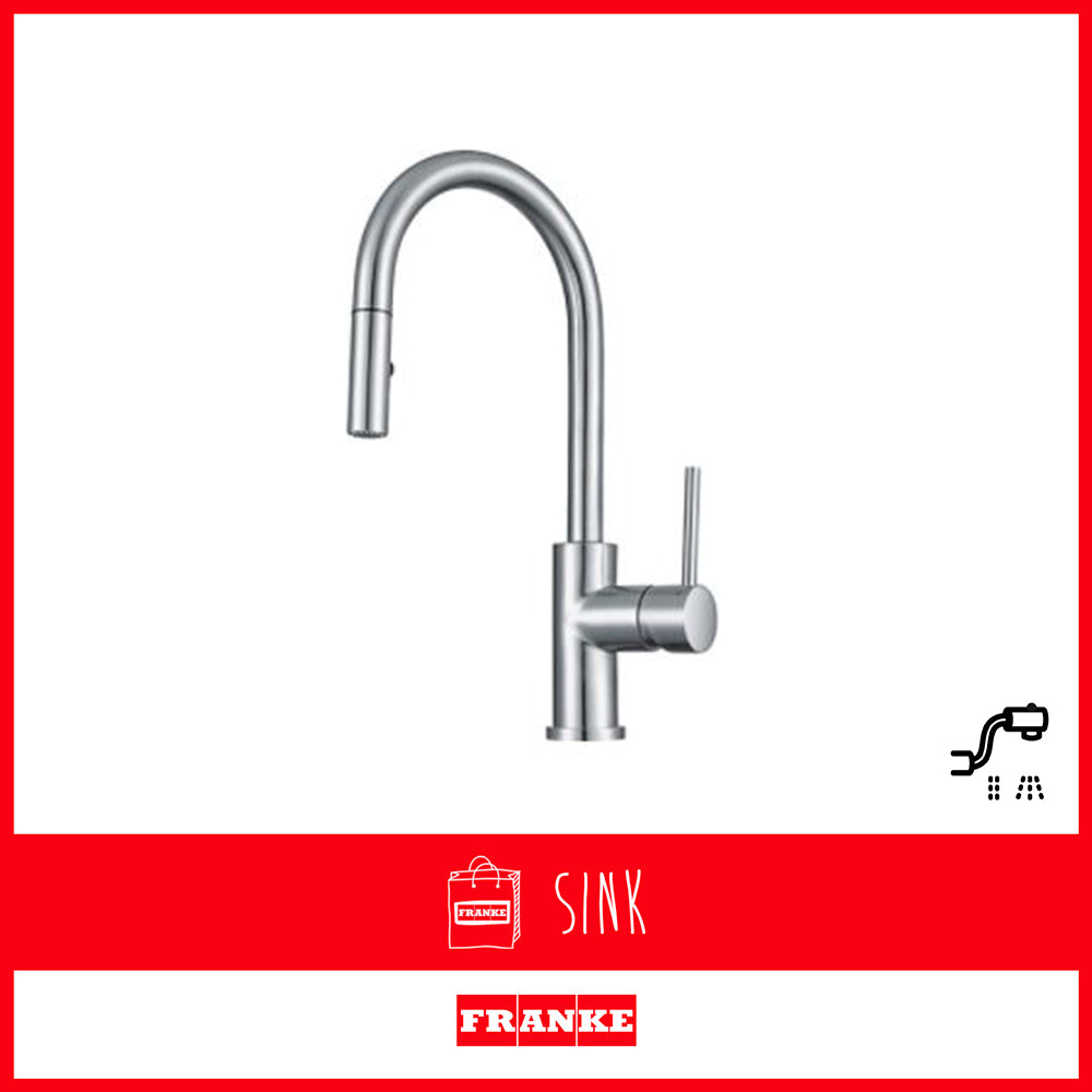 Franke Tap Eos Pull Out Spray Stainless Steel CT193S