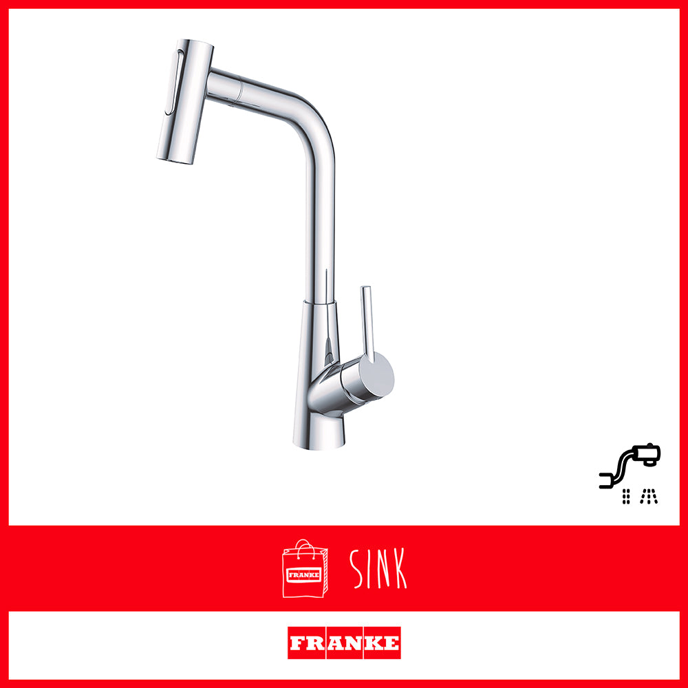 Franke Tap Athos Pull Out Spray Chrome CT992C
