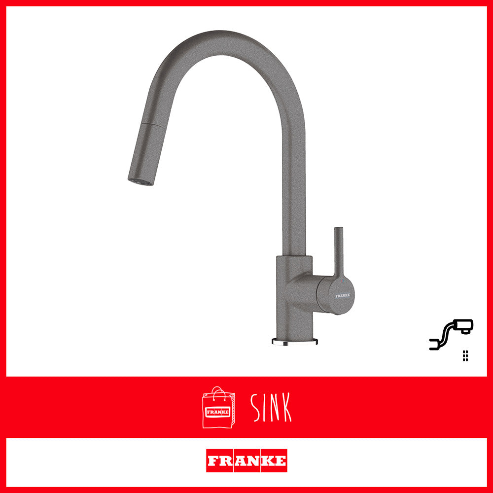 Franke Tap Lina Pull Out G Stone Grey